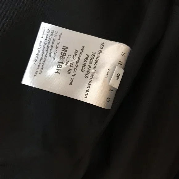 Wool Coat Leather Sleeves